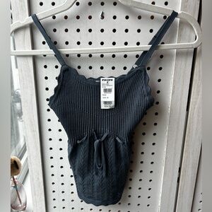 RSQ Knit Eyelet Tank Top – XS NWT